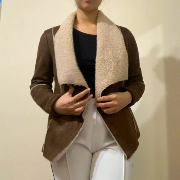 Jackets & Blazers - ‼️SOLD‼️ Leather and faux fur coat